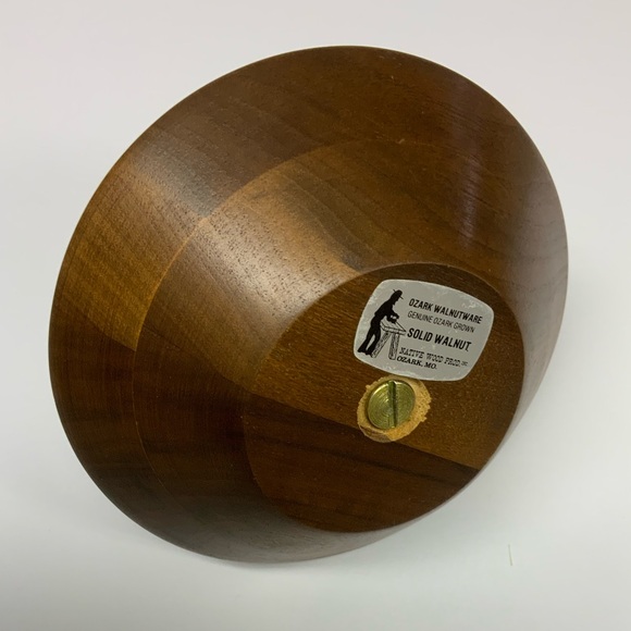 OZARK Walnutware Mid Century Modern vintage Bowl - Picture 4 of 7